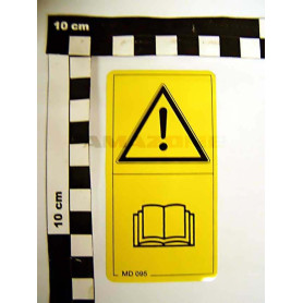 Autocollant voir notice MD095 Amazone