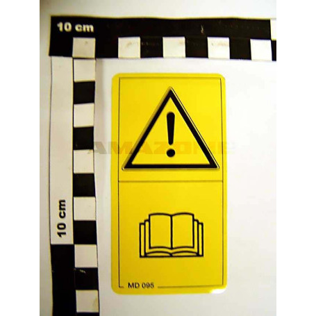 AUTOCOLLANT VOIR NOTICE Réf. MD095 AMAZONE