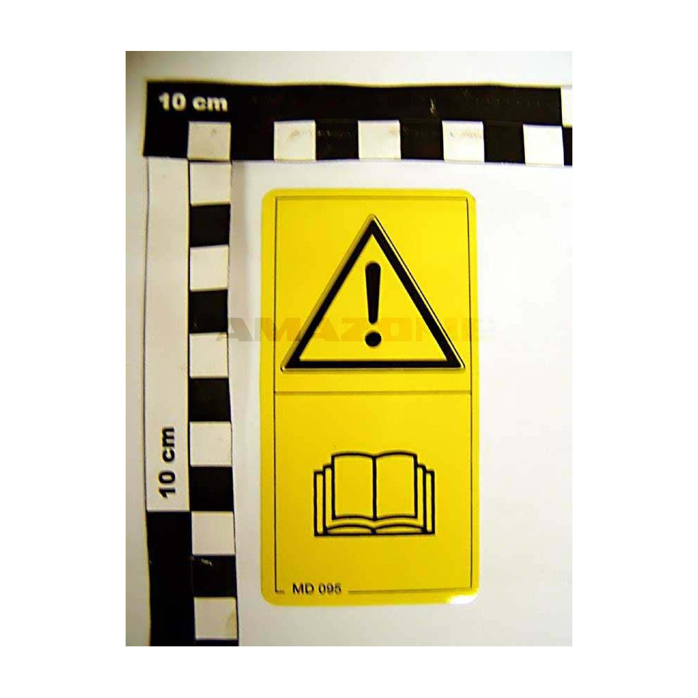 Autocollant voir notice MD095 Amazone