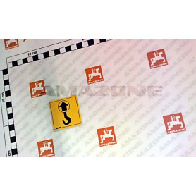Autocollant avertissement crochet MD100 Amazone