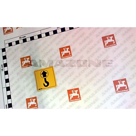 AUTOCOLLANT AVERTISSEMENT CROCHET Réf. MD100 AMAZONE