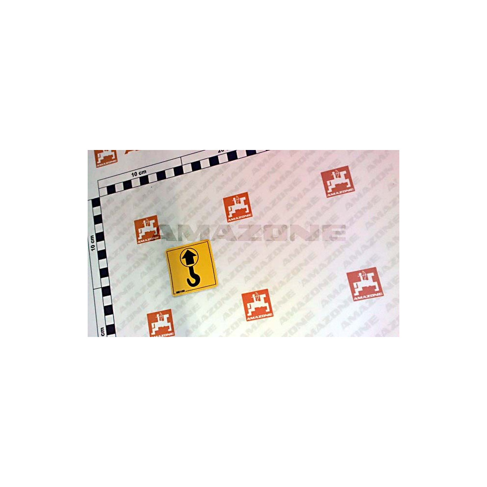 Autocollant avertissement crochet MD100 Amazone