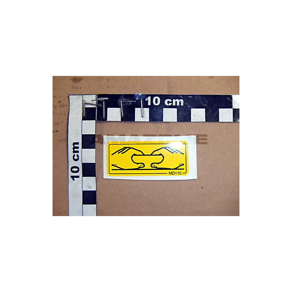Autocollant avertissement MD110 Amazone