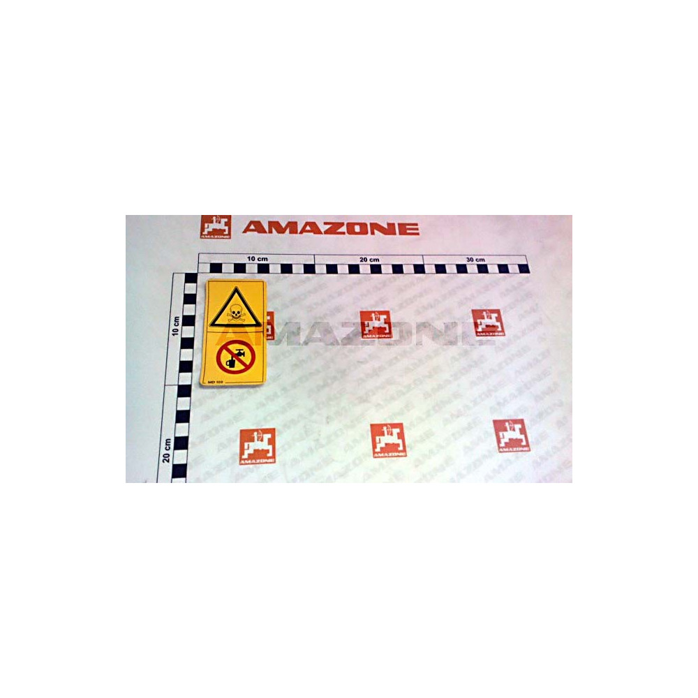 Autocollant EAU NON potable MD103 Amazone