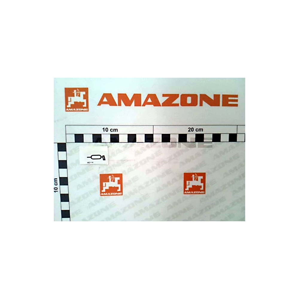 Autocollant graissage de verin MD114 Amazone