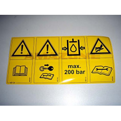 AUTOCOLLANT SECU.MD095-096-102-115 Réf. MD124 AMAZONE AUTOCOLLANT SECU.MD095-096-102-115 Réf. MD124 AMAZONE