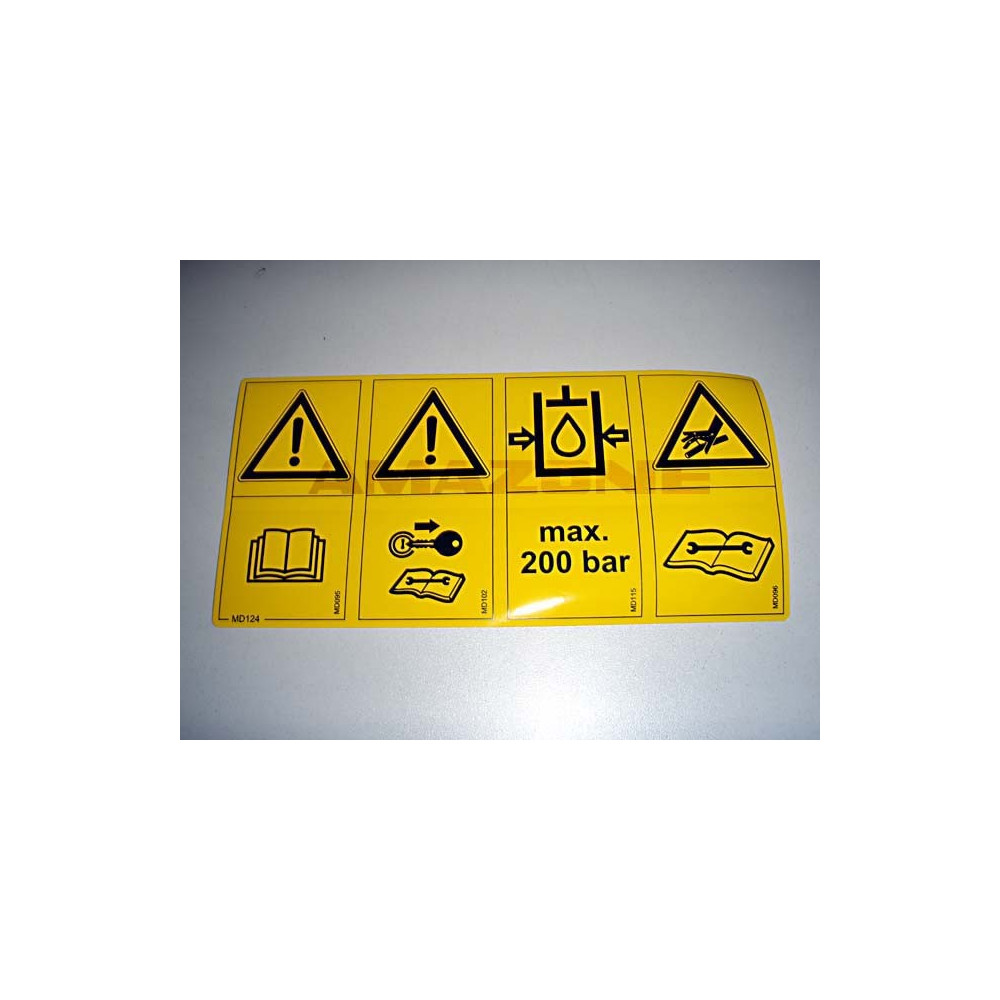 Autocollant secu.md095-096-102-115 MD124 Amazone