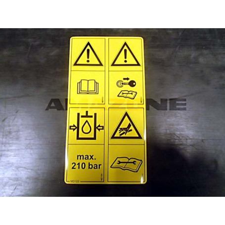 AUTOCOLLANT COMBI ASSURANCE Réf. MD123 AMAZONE AUTOCOLLANT COMBI ASSURANCE Réf. MD123 AMAZONE