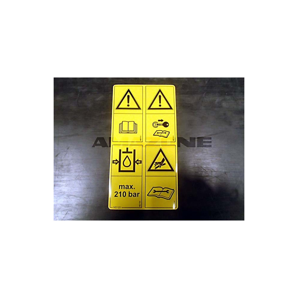 Autocollant combi assurance MD123 Amazone