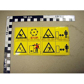 Autocollant jeu avertissement MD125 Amazone