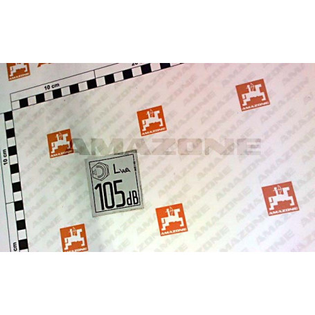 Autocollant "ACIER inoxyd. GAUCHE" Réf. MD148 - AMAZONE