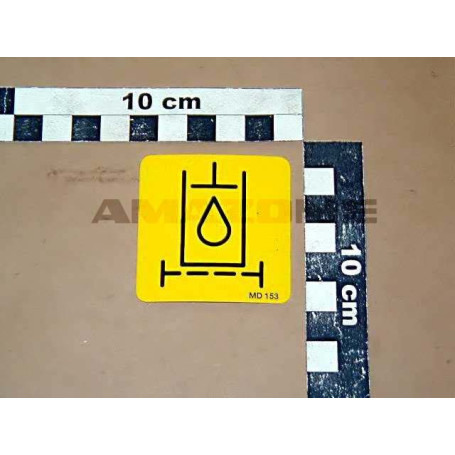 AUTOCOLLANT FILTRE HUILE UF/UG/UX Réf. MD153 AMAZONE AUTOCOLLANT FILTRE HUILE UF/UG/UX Réf. MD153 AMAZONE