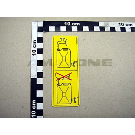 AUTOCOLLANT BIDON RINC.EAU PROPRE Réf. MD159 AMAZONE AUTOCOLLANT BIDON RINC.EAU PROPRE Réf. MD159 AMAZONE