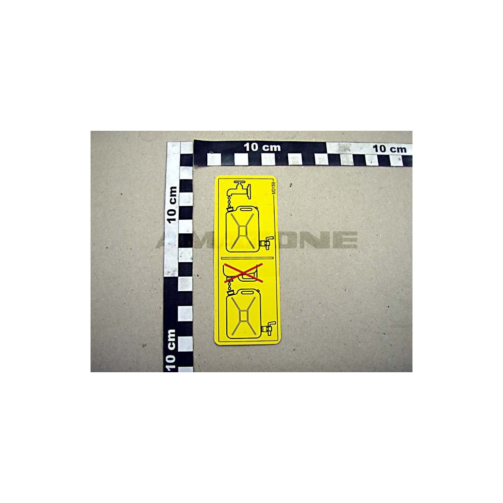 Autocollant bidon rinc.eau propre MD159 Amazone