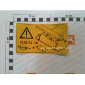Autocollant OM24-36 MD166 Amazone