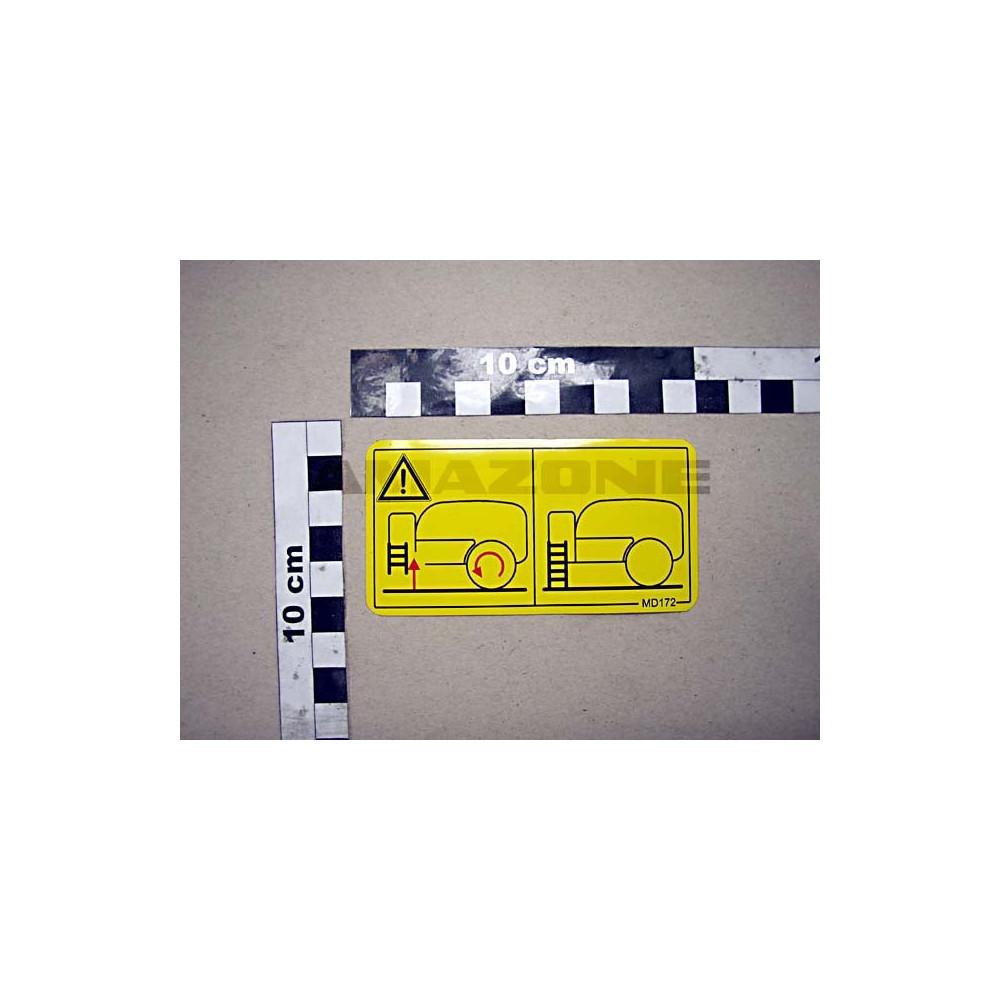 Autocollant danger ecrasement MD172 Amazone