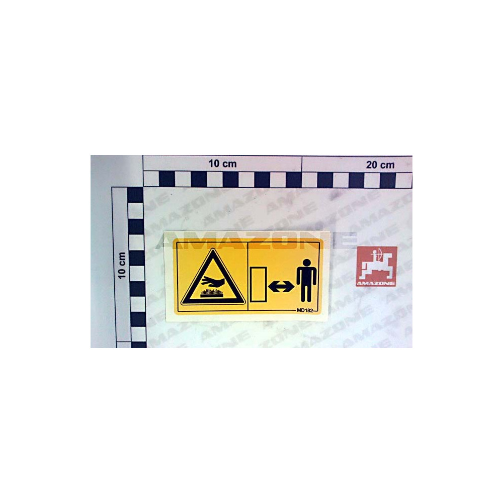 Autocollant de danger MD182 Amazone