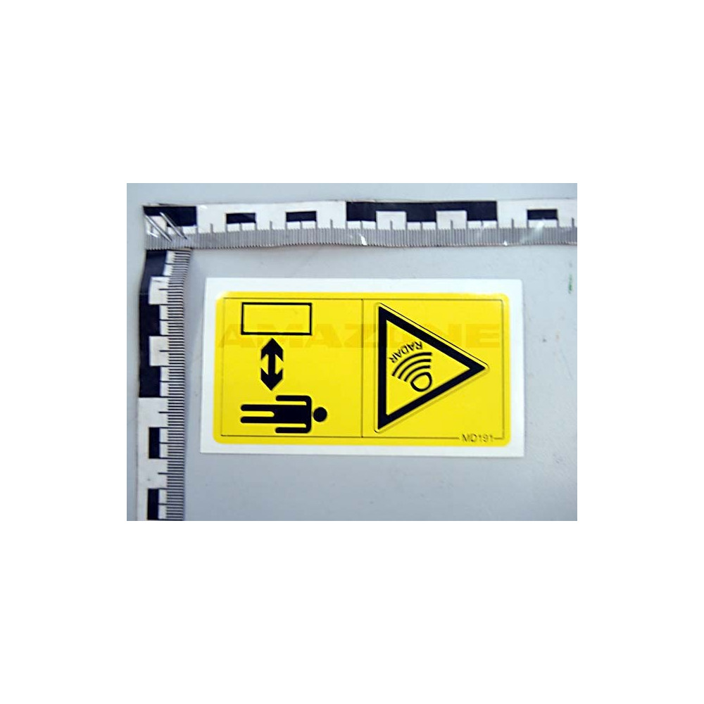 Autocollant attention rayon radar MD191 Amazone
