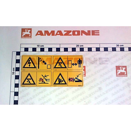 AUTOCOLLANT RISQUE BLESSURE Réf. MD194 AMAZONE AUTOCOLLANT RISQUE BLESSURE Réf. MD194 AMAZONE