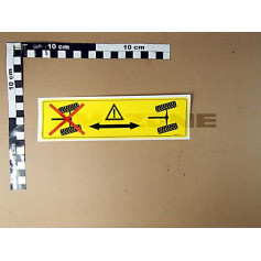 Autocollant essieu suiveur on/off Réf. MD203 - AMAZONE Autocollant essieu suiveur on/off Réf. MD203 - AMAZONE