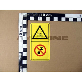 Autocollant danger d'intoxication MD224 Amazone