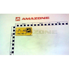 Autocollant max. 750 1/MIN Réf. MD228 - AMAZONE Autocollant max. 750 1/MIN Réf. MD228 - AMAZONE