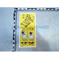 Autocollant inclinaison machine Réf. MD231 - AMAZONE Autocollant inclinaison machine Réf. MD231 - AMAZONE