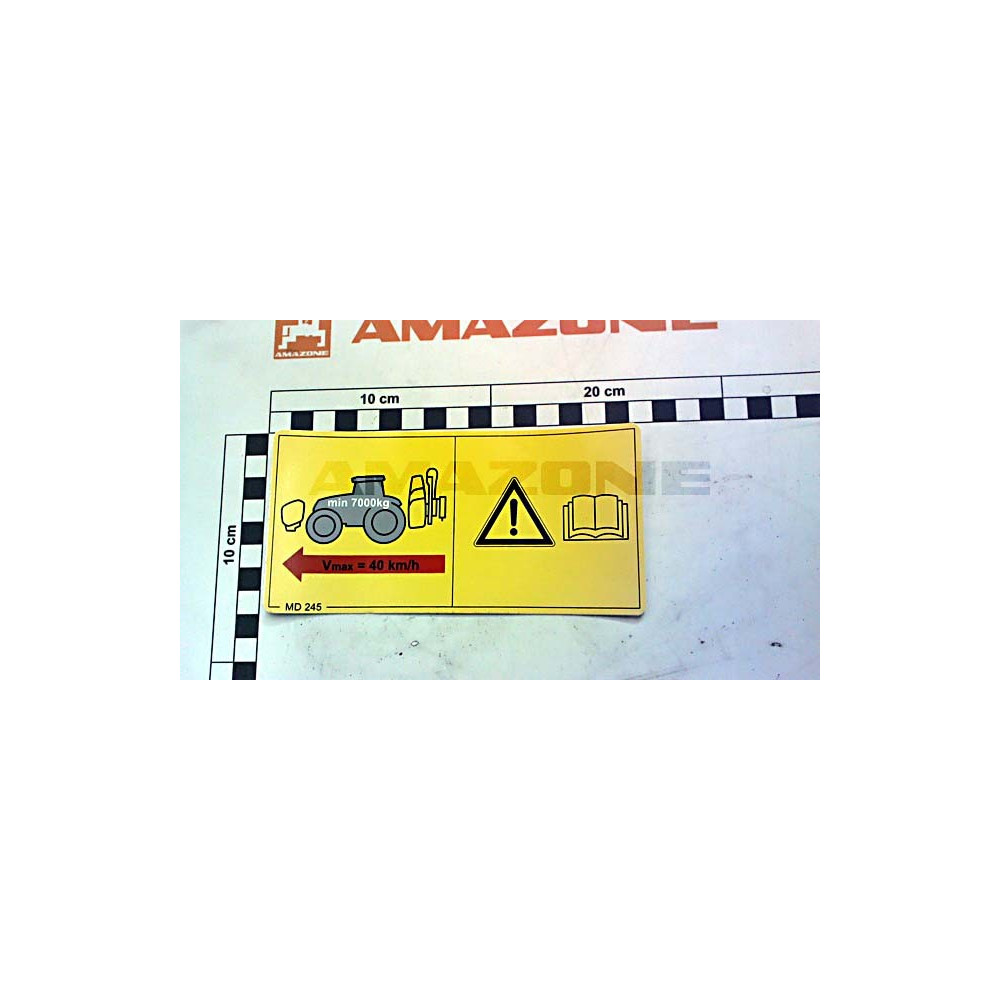 Autocollant d'information MD245 Amazone