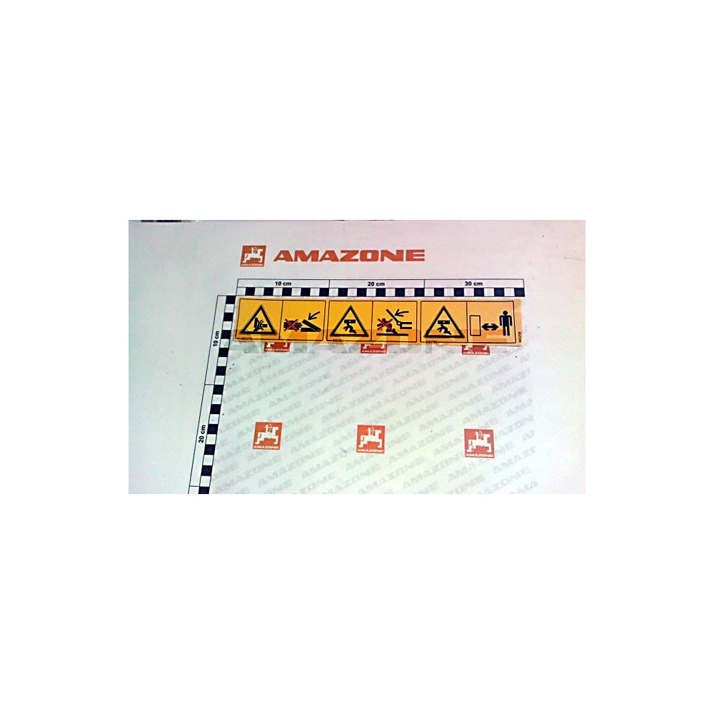 Autocollant jeu d'avertissements MD258 Amazone
