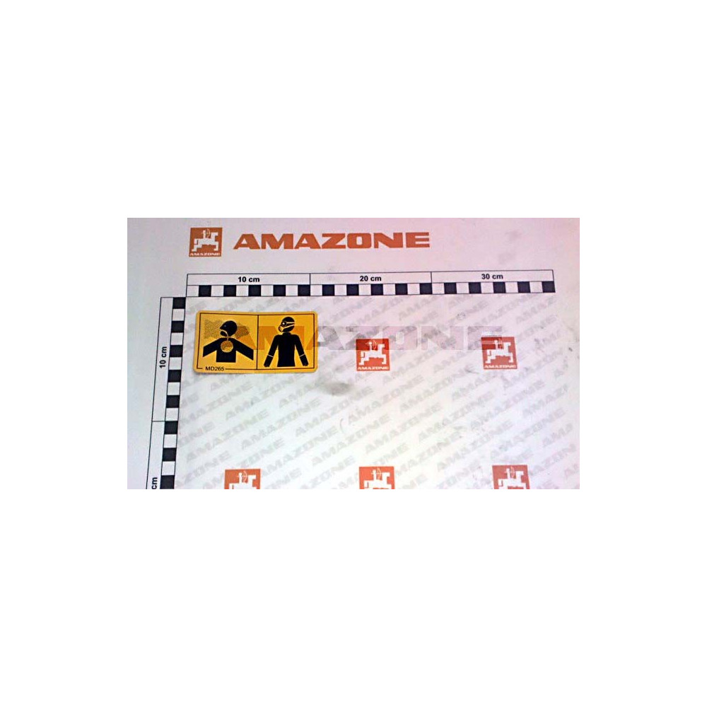 Autocollant securite MD265 Amazone