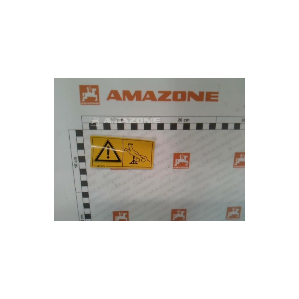 Autocollant avertissement bequ MD275 Amazone