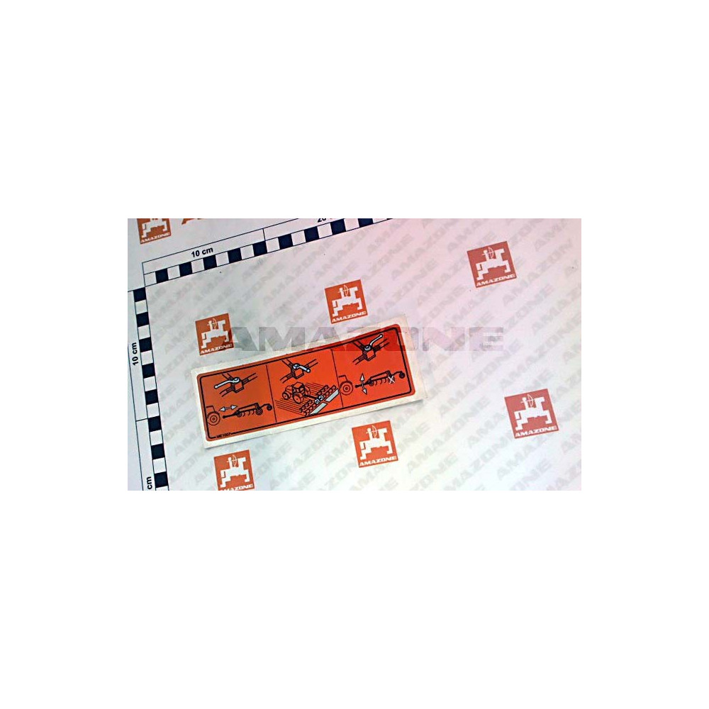 Autocollant " TRAVAIL-ROUTE" ME1007 Amazone