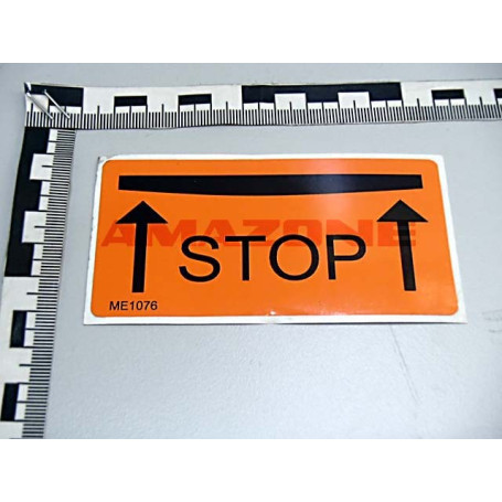Autocollant "STOP" Réf. ME1076 - AMAZONE Autocollant "STOP" Réf. ME1076 - AMAZONE
