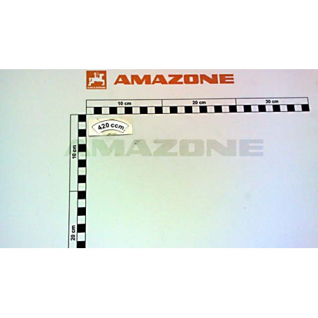 Autocollant 420 CCM Réf. ME1105 - AMAZONE Autocollant 420 CCM Réf. ME1105 - AMAZONE