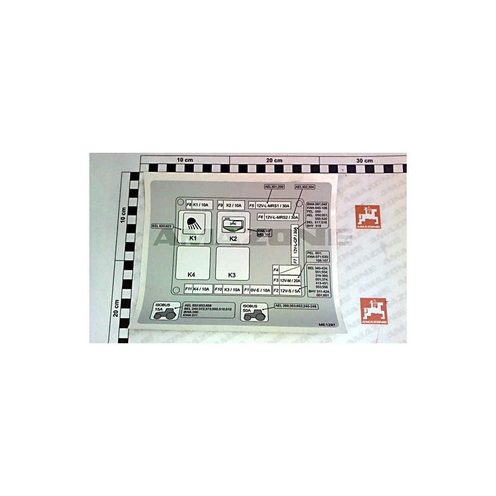 Autocollant pack confort + UX01 ME1297 Amazone