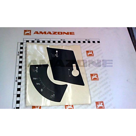 Autocollant 0% A 100% gris Réf. ME1321 - AMAZONE Autocollant 0% A 100% gris Réf. ME1321 - AMAZONE