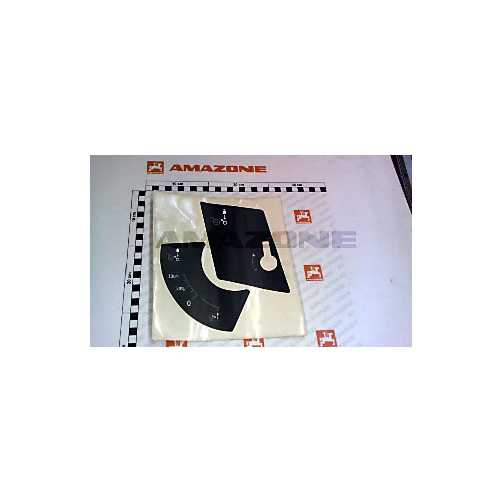 Autocollant 0% A 100% gris ME1321 Amazone