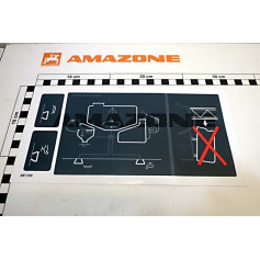 Autocollant UF02 Réf. ME1358 - AMAZONE Autocollant UF02 Réf. ME1358 - AMAZONE