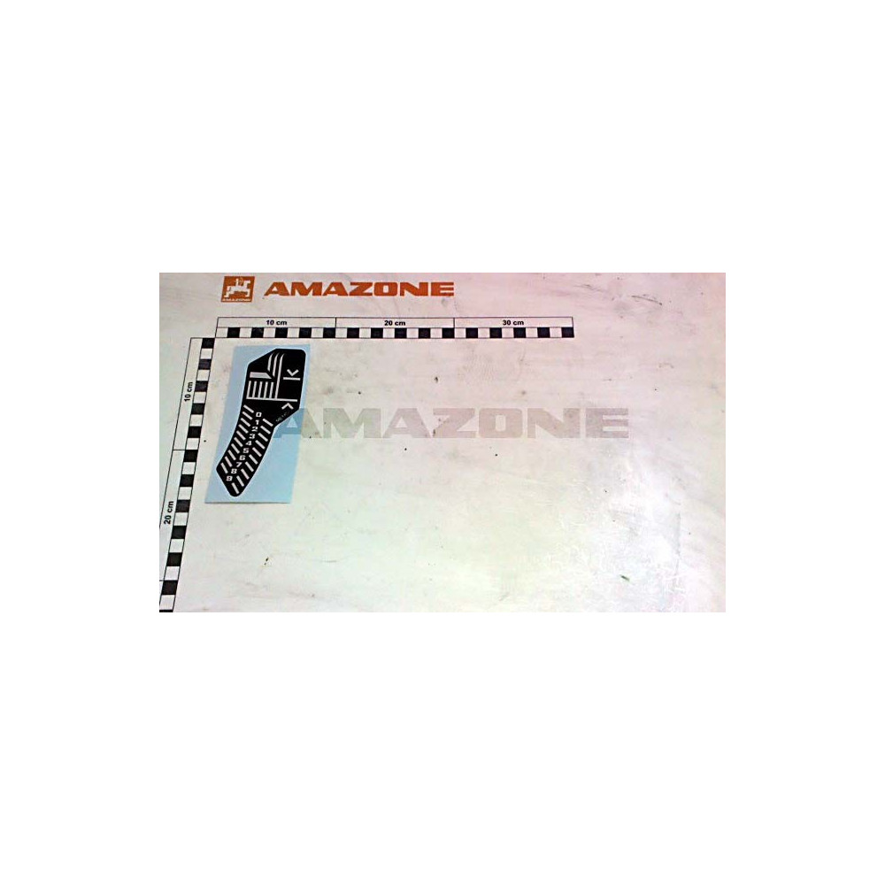 Autocollant hauteur de coupe PH1500 ME1407 Amazone