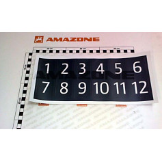 Autocollant 1-12 precea Réf. ME1433 - AMAZONE Autocollant 1-12 precea Réf. ME1433 - AMAZONE