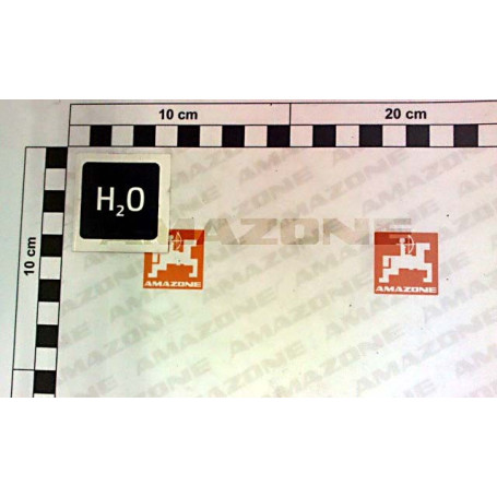 Autocollant H2O gris Réf. ME1506 - AMAZONE Autocollant H2O gris Réf. ME1506 - AMAZONE