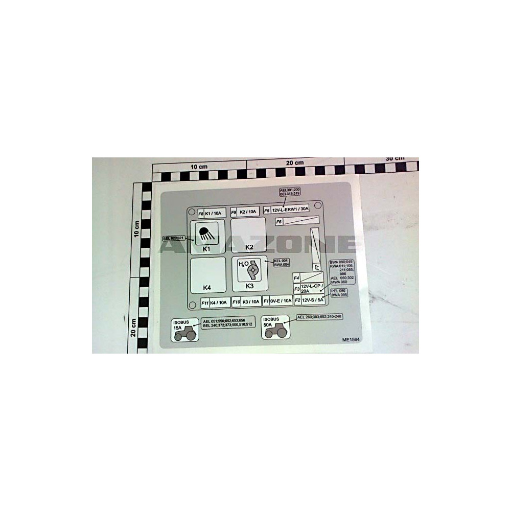 Autocollant pack confort UF02 ME1564 Amazone