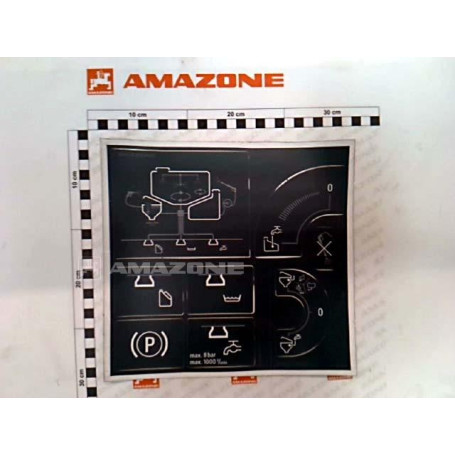Autocollant pack confort plus UX01 Réf. ME1569 - AMAZONE Autocollant pack confort plus UX01 Réf. ME1569 - AMAZONE