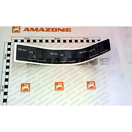 Autocollant guide supérieur Réf. ME1585 - AMAZONE Autocollant guide supérieur Réf. ME1585 - AMAZONE