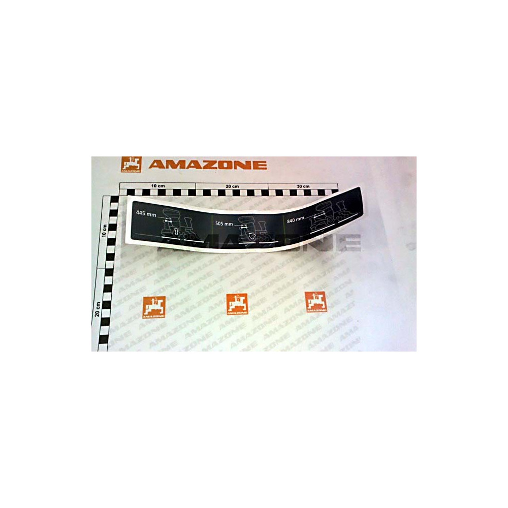 Autocollant guide supérieur ME1585 Amazone