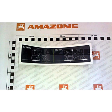 Autocollant avant 545MM / 880MM Réf. ME1584 - AMAZONE