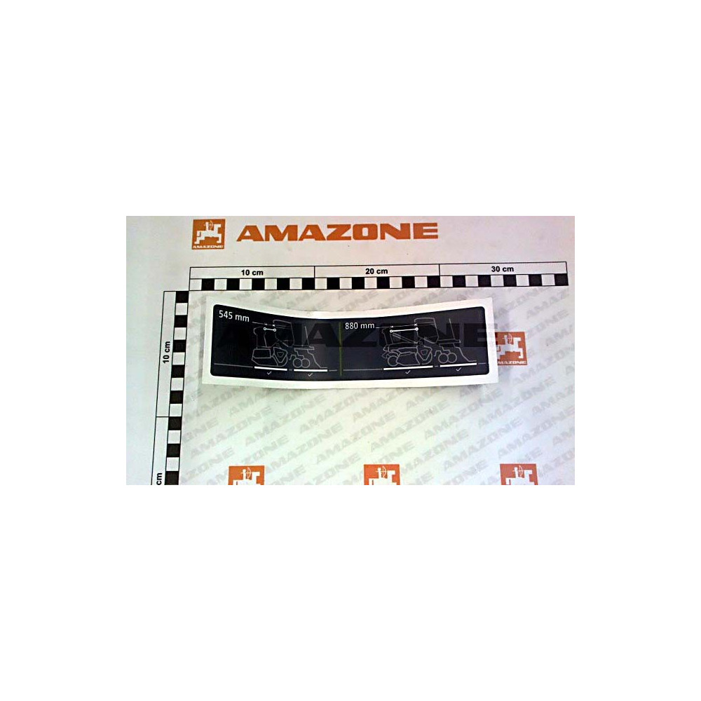 Autocollant avant 545MM / 880MM ME1584 Amazone