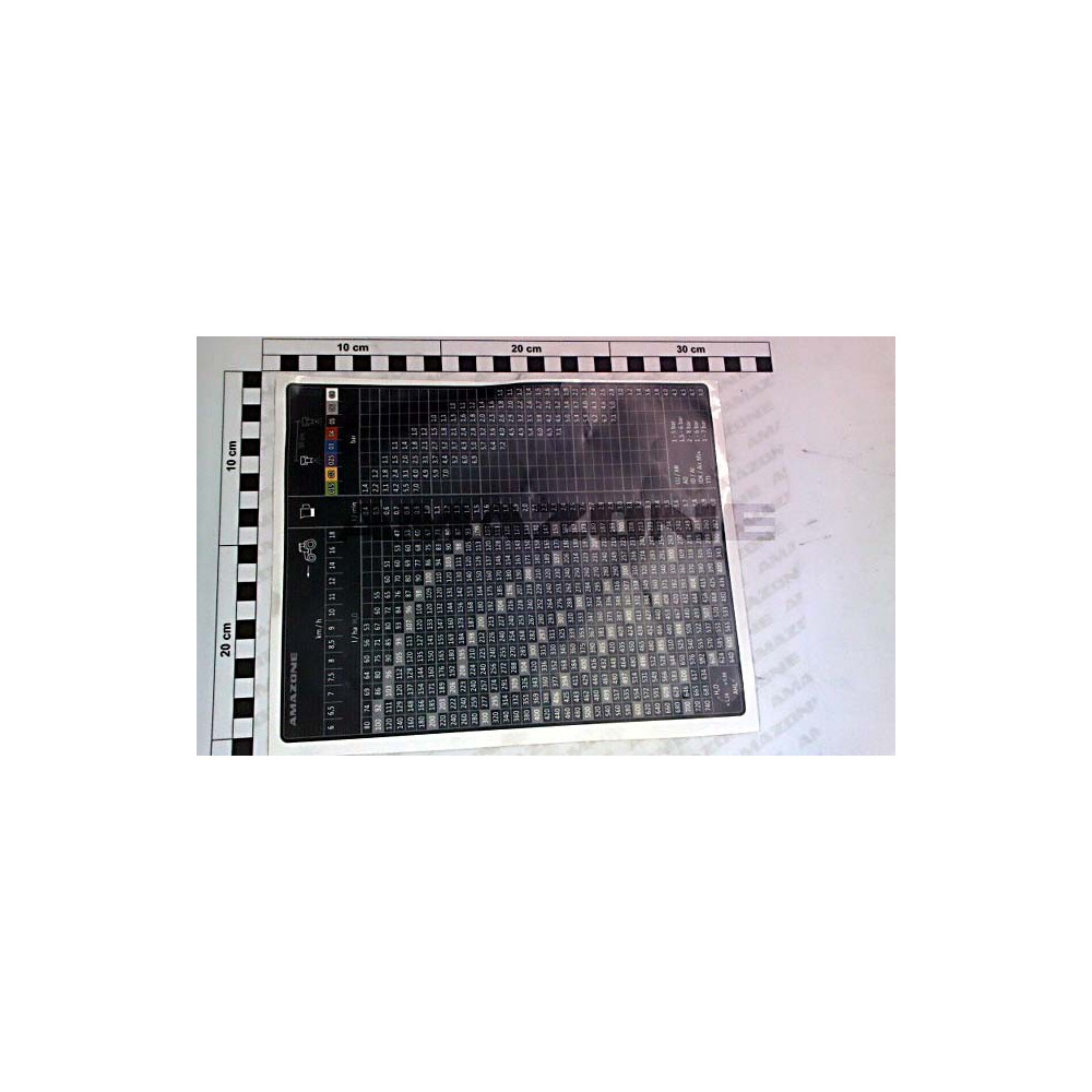 Tableau buse UF02 ME1320 Amazone