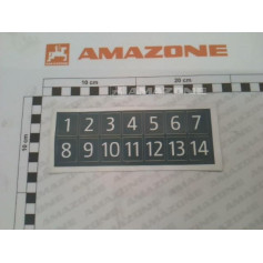 Autocollant planche NB 1 A 14 Réf. ME1641 - AMAZONE Autocollant planche NB 1 A 14 Réf. ME1641 - AMAZONE