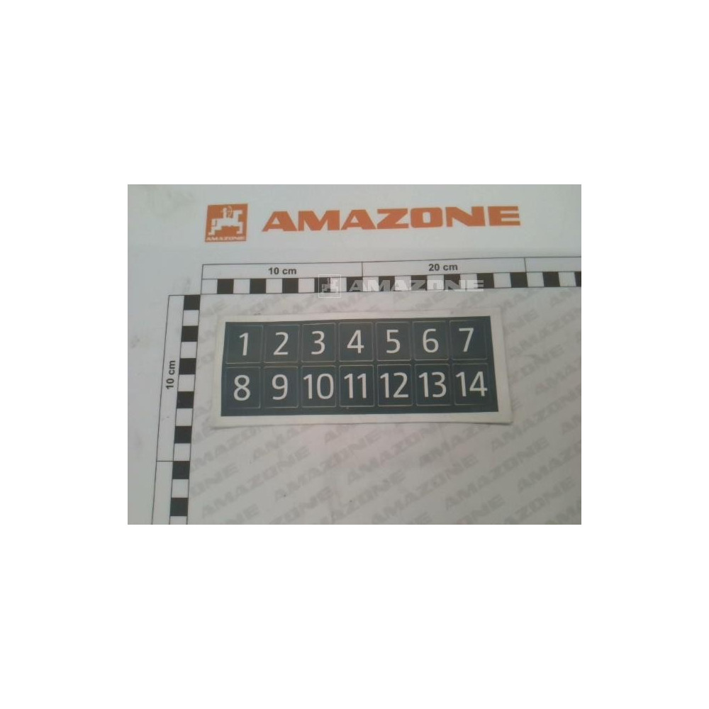 Autocollant planche NB 1 A 14 ME1641 Amazone